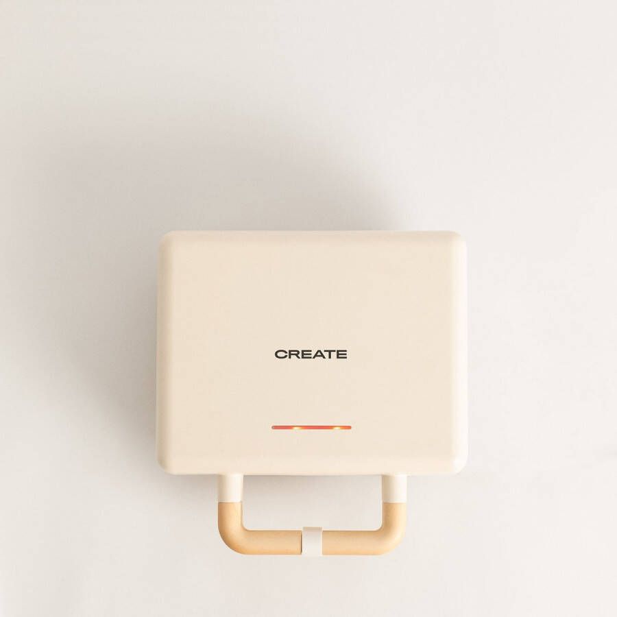 Create STONE 3 IN 1 STUDIO Sandwich wafel grill Verwisselbare grillplaten Verticale opslag Beige