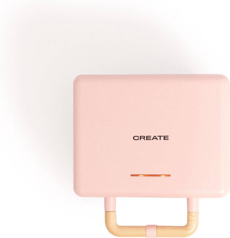 Create Sandwich wafel grill Verwisselbare grillplaten Verticale opslag Roze STONE 3 IN 1 STUDIO - Foto 2