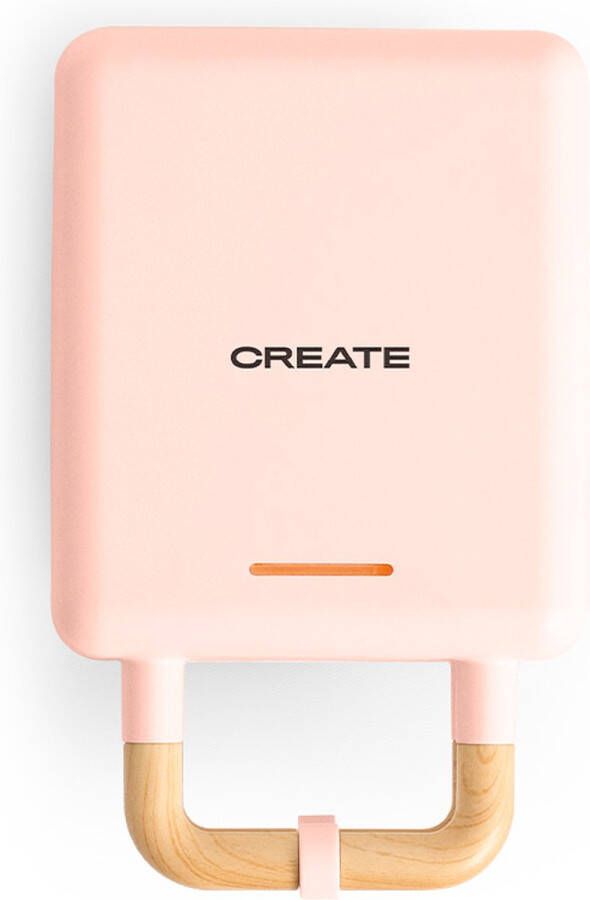 Create Tosti-ijzer grill en wafelijzer met verwisselbare platen Pastel roze Individueel- STONE STUDIO