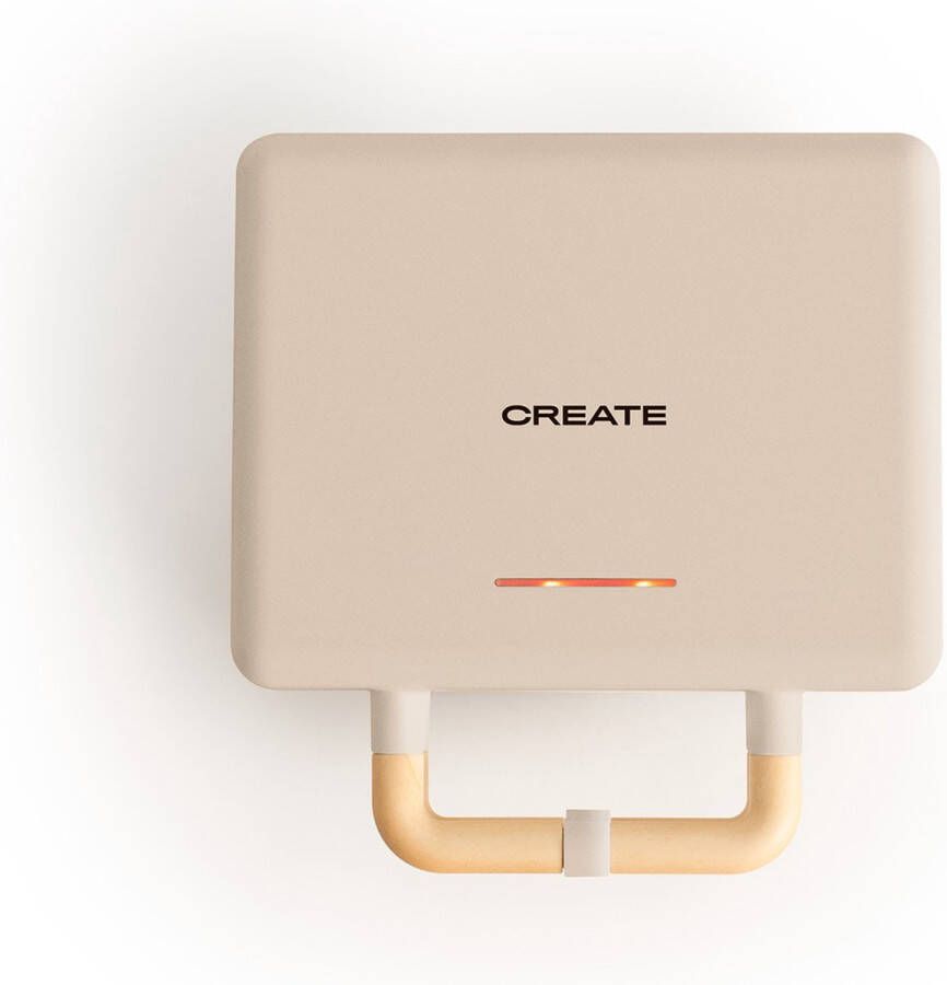 Create STONE 3 IN 1 STUDIO Sandwich Wafel Grill Verwisselbare Grillplaten Verticale Opslag Zand
