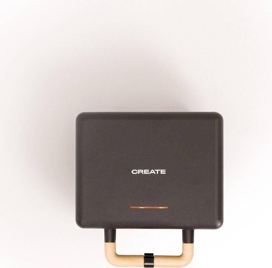 Create STONE 3 IN 1 STUDIO Sandwich Wafel Grill Verwisselbare Grillplaten Verticale Opslag Zwart