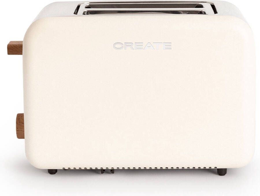 Create TOAST RETRO Broodrooster Gebroken Wit Voor Brede Plakken XL sleuven 6 niveaus Functies 850W - Foto 2