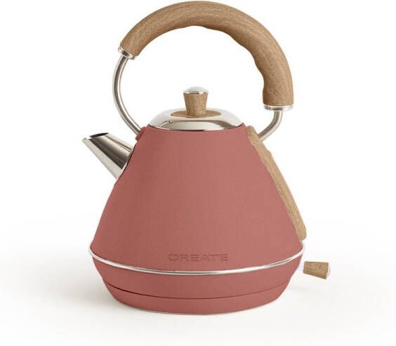 Create Waterkoker Retro 1200 Watt 1 Liter RVS BPA vrij Elektrisch Antikalk Kettle Retro M