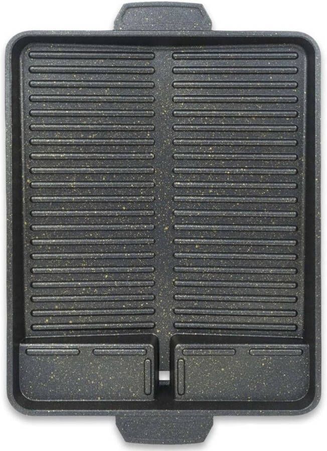 CRLYN Grillplaat Inductie Bakplaat Gietijzer Zwart - Foto 2