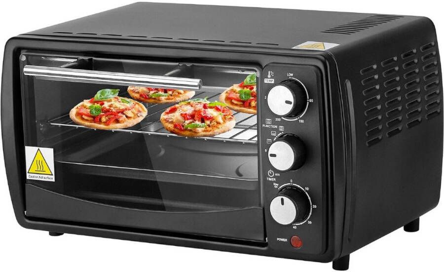 CRLYN Mini Oven Vrijstaand Elektrische Oven 13L 1200W