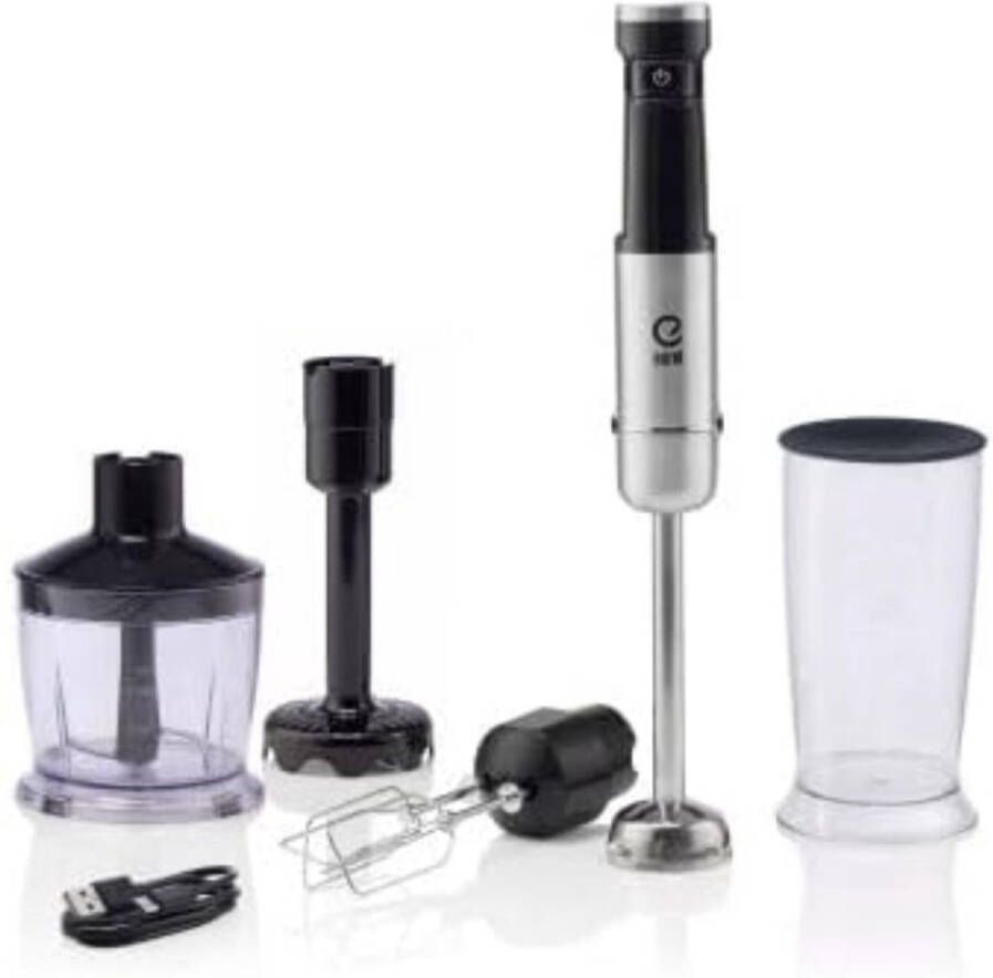 CRLYN Staafmixer Set Hakmolen Groentesnijder Soepmaker Draadloos