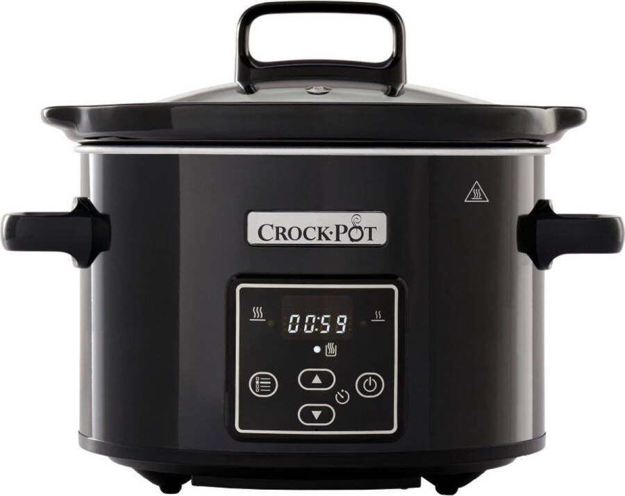 Crock-Pot Crockpot slowcooker zwart 2 4 liter digitaal - Foto 1