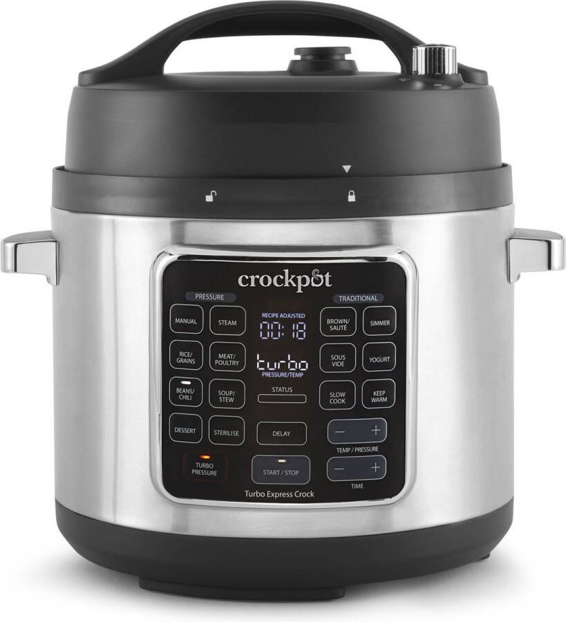 Crock-Pot CrockPot Express-Pot Pressure Slow & Multi Cooker Turbo 5 6L NIEUW