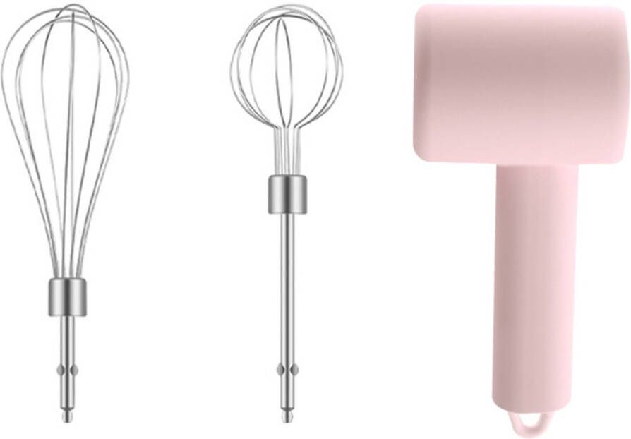 Crrynuo 1 Stuk Elektrische Handmixer Handbediende Eierklopper Roze Met ABS En Rvs Met Meerdere Snelheidsniveaus Voor Keuken En Bakstudio's