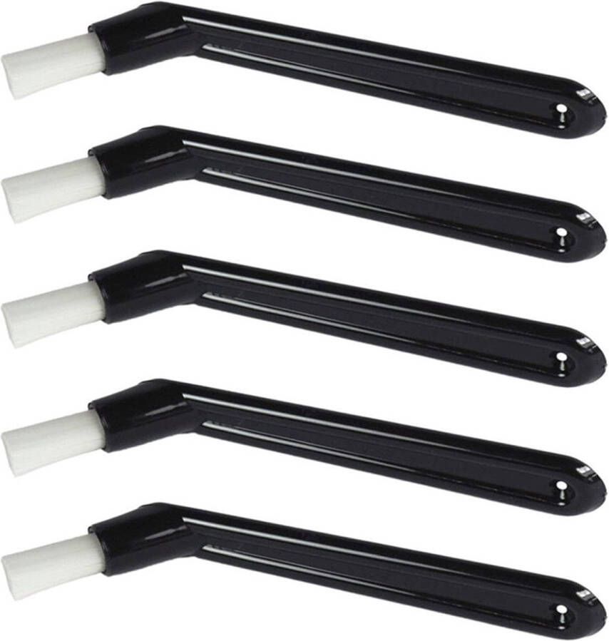 Crrynuo 5-Delig Koffie Reinigingsset Zwarte Nylon Borstels Voor Espresso Machine Onderhoud