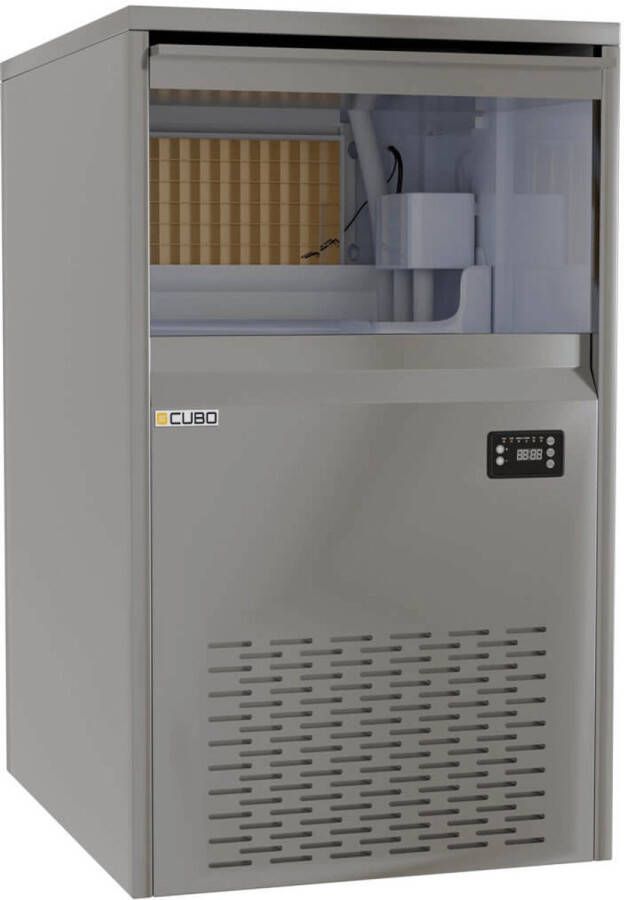 CUBO IJsblokjesmachine 120kg output 60kg opslag geschikt voor onder het aanrecht CS-IM120