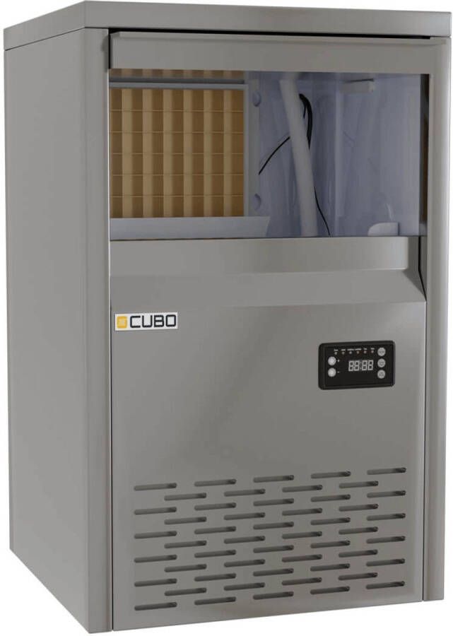CUBO IJsblokjesmachine 30kg output 10kg opslag geschikt voor onder het aanrecht CS-IM30