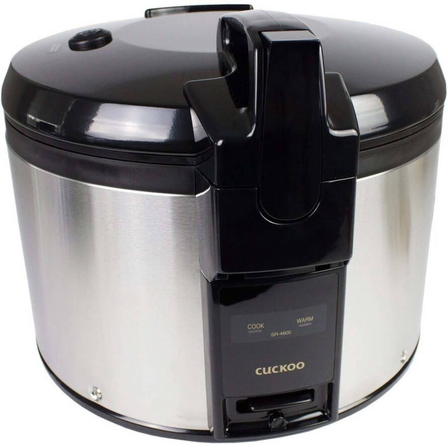 Cuckoo Tokyo Design Studio – SR-4600 Gastro Rijstkoker – 4 6 L – 26 Cups – 1360 W – RVS Zwart