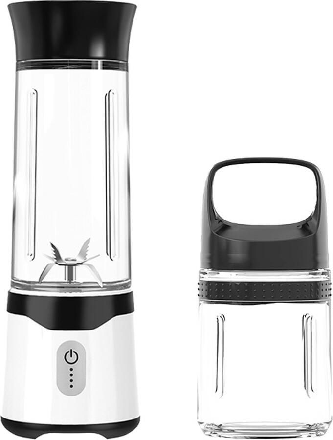 Cuisimax Blender To Go Met 2 Drinkflessen Draadloos 550ML Smoothie maker Draagbare blender Oplaadbare mini blender