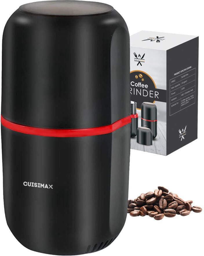 Cuisimax Elektrische koffiemolen One touch bediening Koffiebonen maler Kruidenmolen - Foto 2