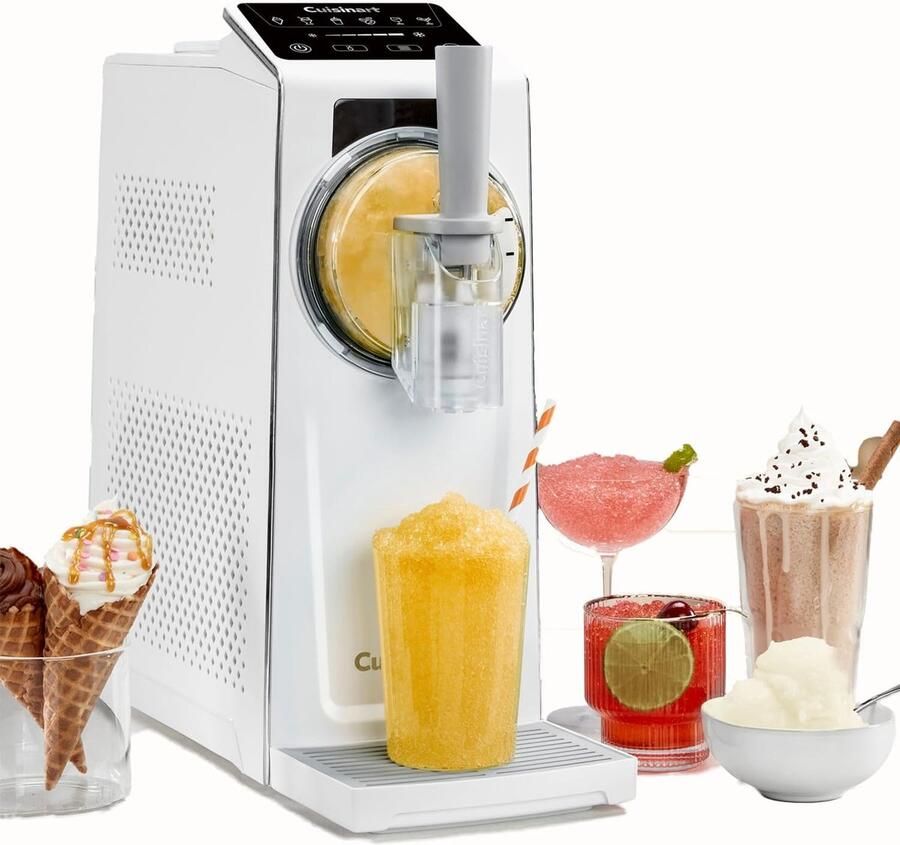 Cuisinart 6-in-1 IJsmachine Frost Fusion Sorbet- en frozen yoghurtmaker IJsmaker Wit 1600ml