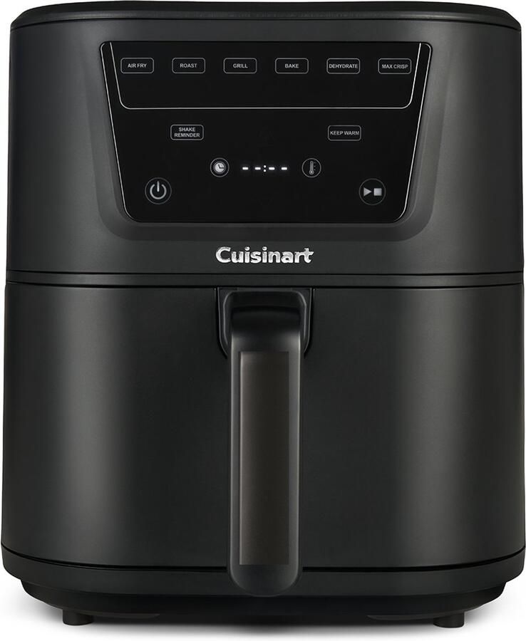 Cuisinart Compact Max AFS80BL Airfryer Heteluchtfriteuse XXL 7 6 L 2000W Tot 8 porties 7 programma's Keramische antiaanbaklaag Zwart