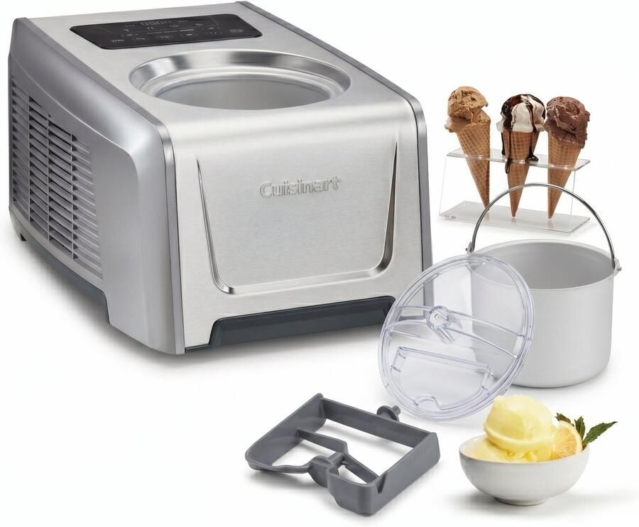 Cuisinart Freeze Ease Pro IJsmachine 1 5L Met Compressor 4 Programma s LED Display RVS