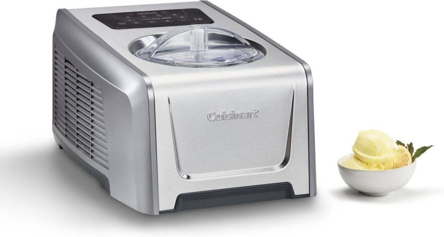 Cuisinart Freeze Easy Pro IJsmachine 1 5L Met Compressor 4 Programma s LED Display Wit