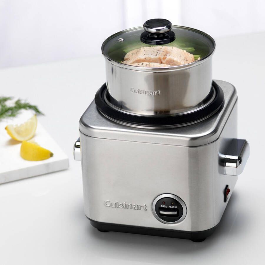 Cuisinart Rijstkoker met stomer Stoomkoker voor 6 personen Multi Cooker BPA Vrij Zwart - Foto 3