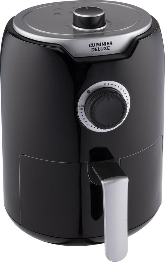 Cuisinier Deluxe Hetelucht friteuse Airfryer Gezond Frituren Hetelucht Frietpan met Timer 2 Liter