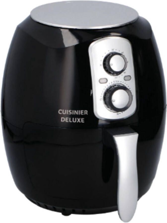Cuisinier Deluxe Airfryer 3.6L 80 tot 200 °C Timer tot 60 Min 1400W - Foto 1