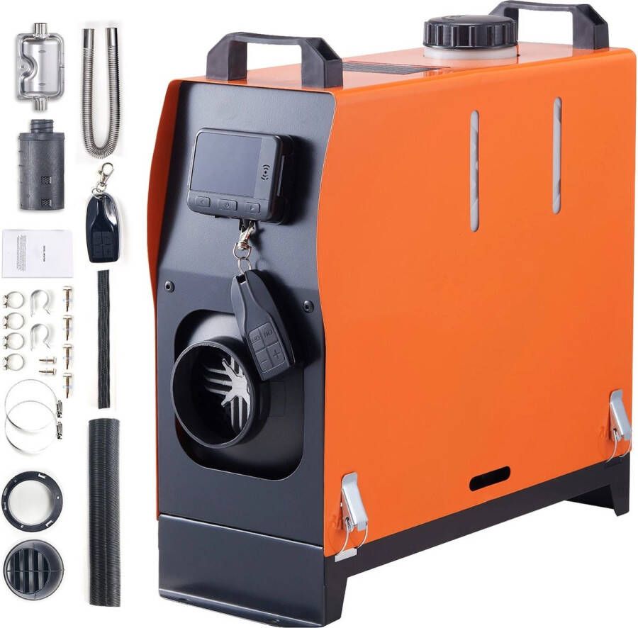 D-Store Draagbare Dieselverwarmer Draagbare Dieselkachel voor het snel Opwarmen van 15-20 m² Tot 10uur warmte Levering Laag Geluidsniveau Met afstandsbediening en LCD Hoog Beveiligingssysteem Timerfunctie