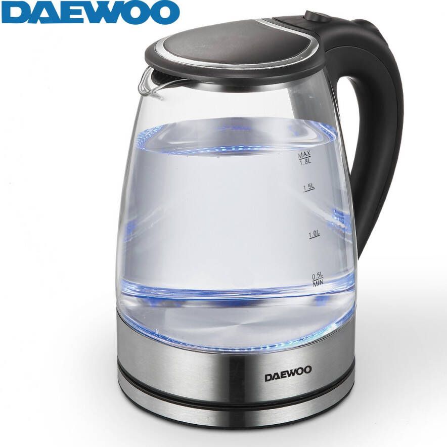 Daewoo DSWK30AT Glazen Waterkoker 1 8 Liter 1500 Watt LED-verlichting - Foto 2