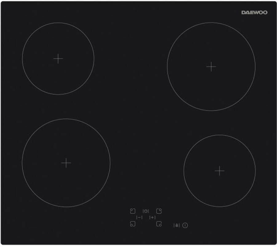 Daewoo Keramische kookplaat 4 branders 60 cm BH6VTF27BNM Zwart