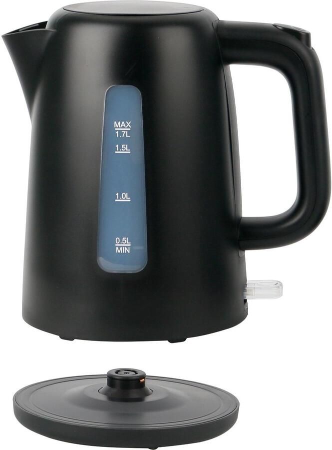 Daily Home waterkoker 1 7 liter mat zwart snoerloos en veilig