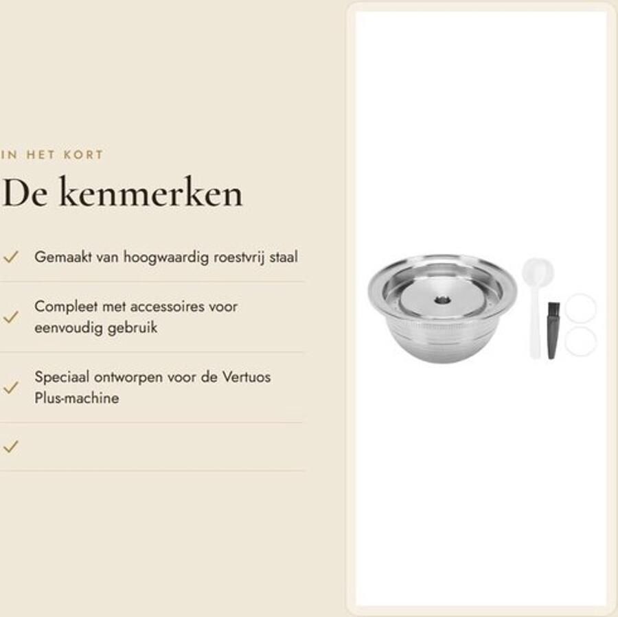 Dailygoods- Koffiepad Herbruikbaar Koffiepad Accessoirekit - Foto 2