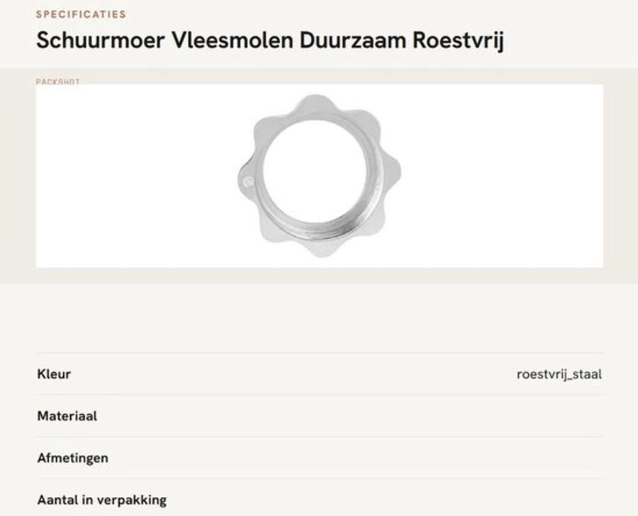 Dailygoods- Schuurmoer Glad Duurzaam roestvrije schuurmoer glad voor dagelijkse gebruik
