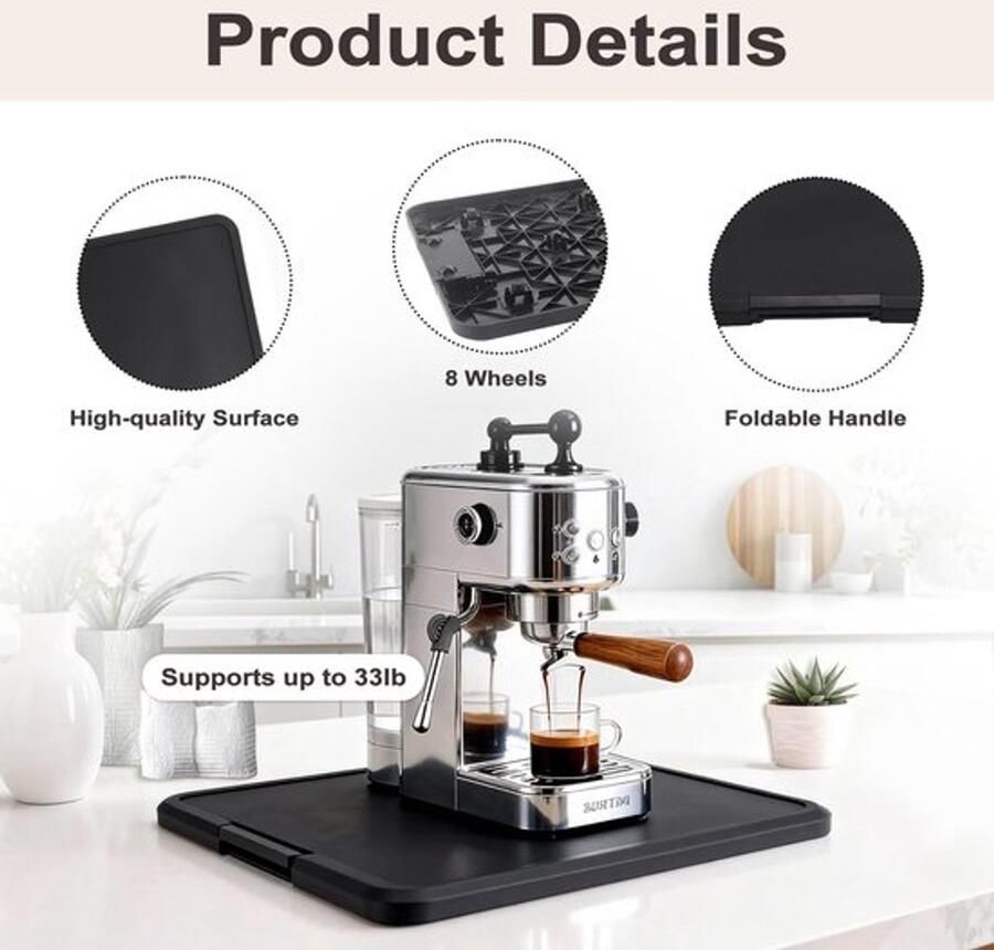 Dailygoods- Sliding Board Antislip Uitbreidbare Koffiemachine