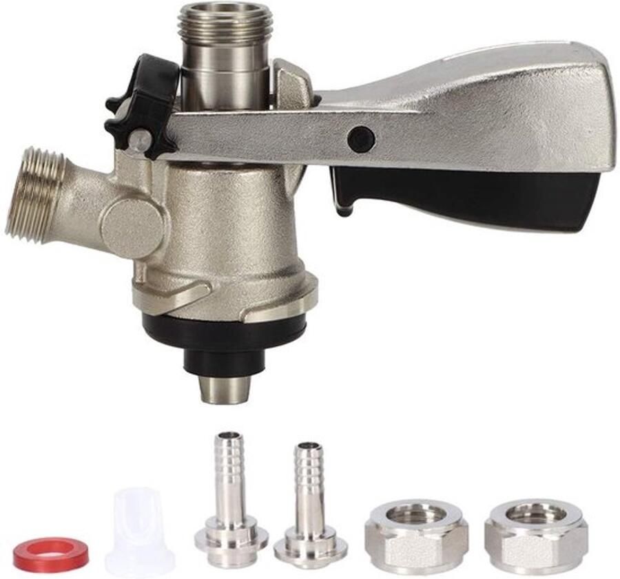 Dailygoody Bier Keg Coupler RVS Kegerator Tap Voor Thuisbrouwerij Duurzaam