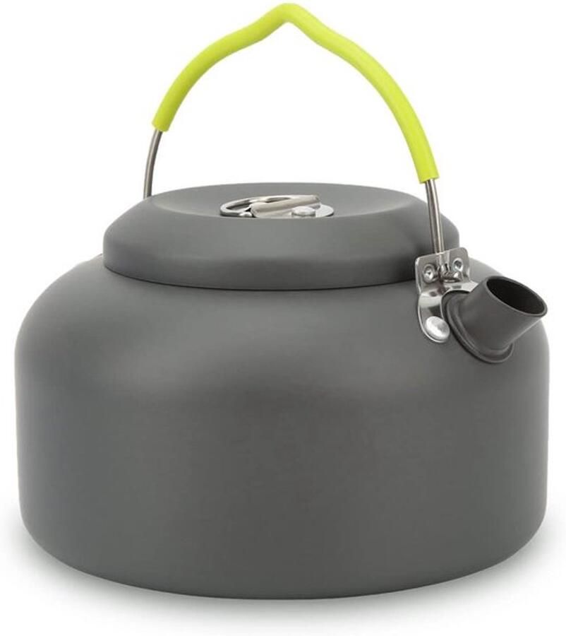 Dailygoody Koffiepot Campingwaterkoker Draagbaar Grijs