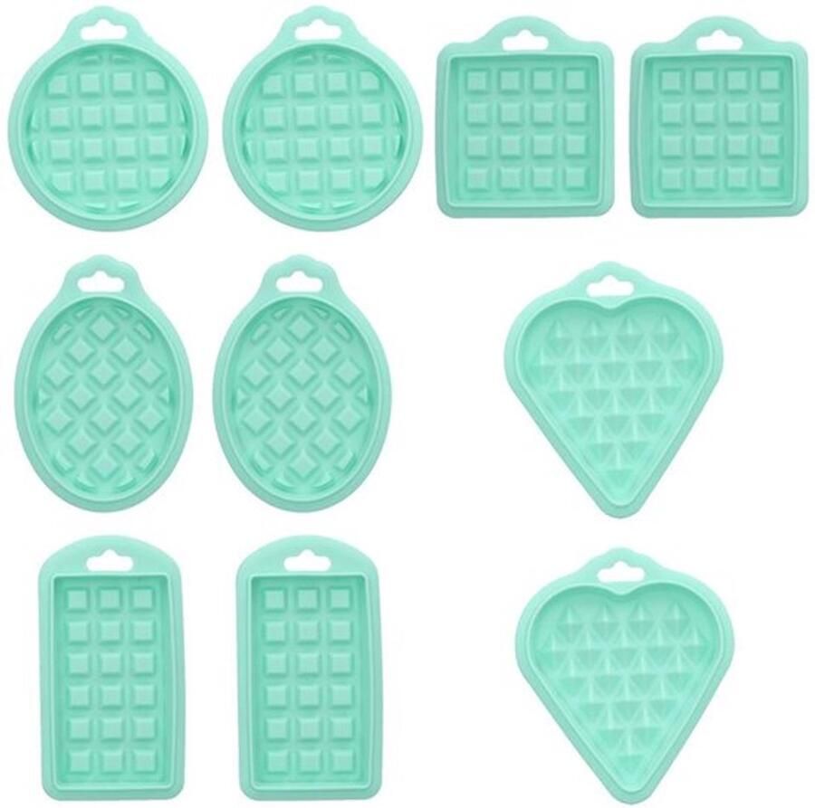 Dailygoody hartvormige mini wafel maker siliconen wafel mallen