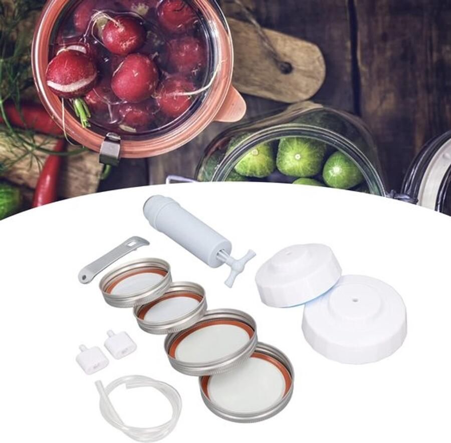 Dailygoody Vacuum Sealing Kit Mason Jar Sealer Eenvoudig schoon