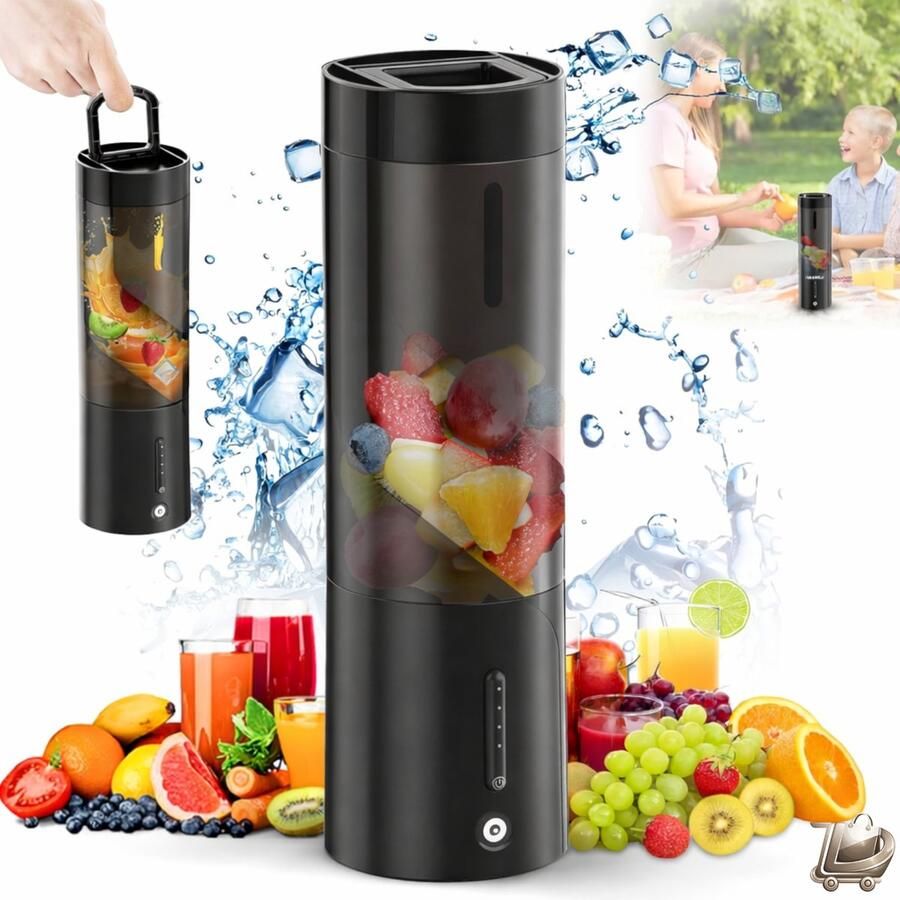 Dailysimple Draagbare Blender 450ml Persoonlijke Mini Blender 6 Mesjes USB Oplaadbaar Smoothies Shakes en Babyvoeding Voor Sport Gym en Moederdag Compact en Handzaam