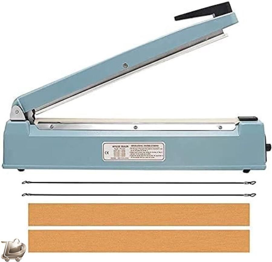 Dailysimple Handmatige Sealmachine 30 cm Hand Sealing Machine Folie Lasapparaat Zak Sealer Hitte Sealmachine Polytubing Sealer Plastic Zak Sealen Inclusief 2 Extra Kits