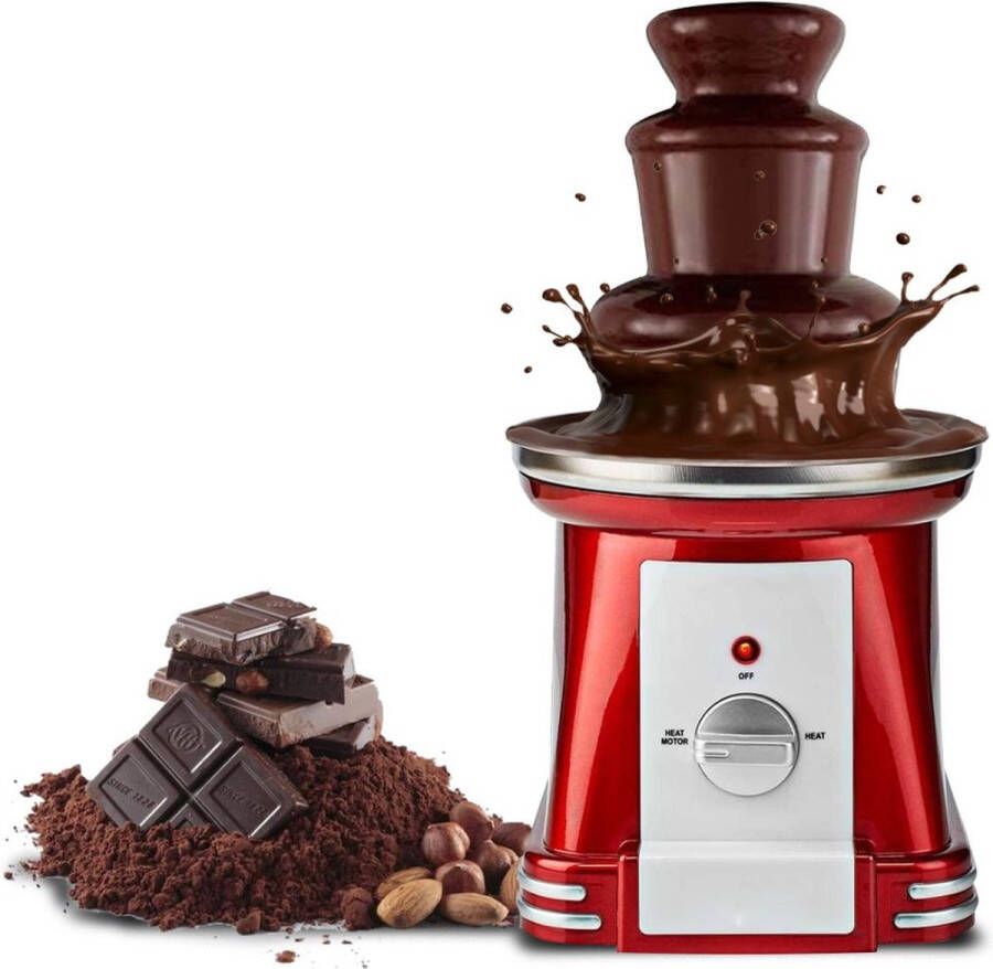 DailySupplies Chocoladefontein Chocoladefondue Rood