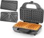 DailySupplies Contactgrill Tosti Apparaat Tosti-ijzers Panini Grill Zwart - Thumbnail 2