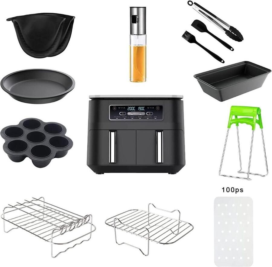 DailySupplies Airfryer Accessoires Siliconen Bakje Bakpapier