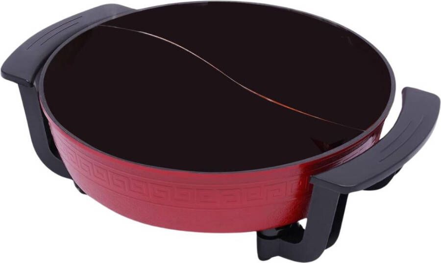 Dailysupplies Elektrische Pan Party Pan Hapjespan Rood