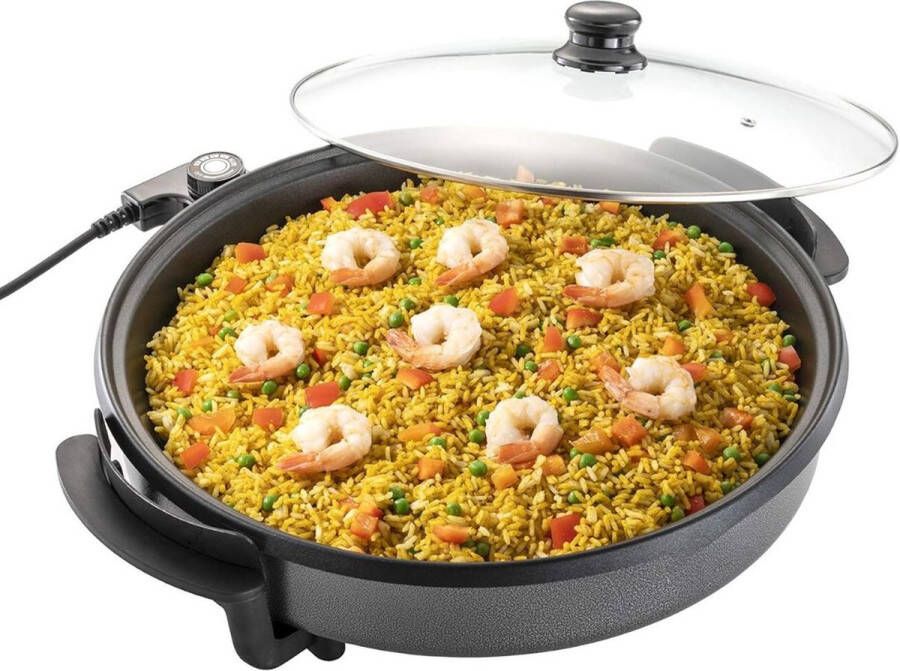 Dailysupplies Elektrische Pan Party Pan Hapjespan Zwart