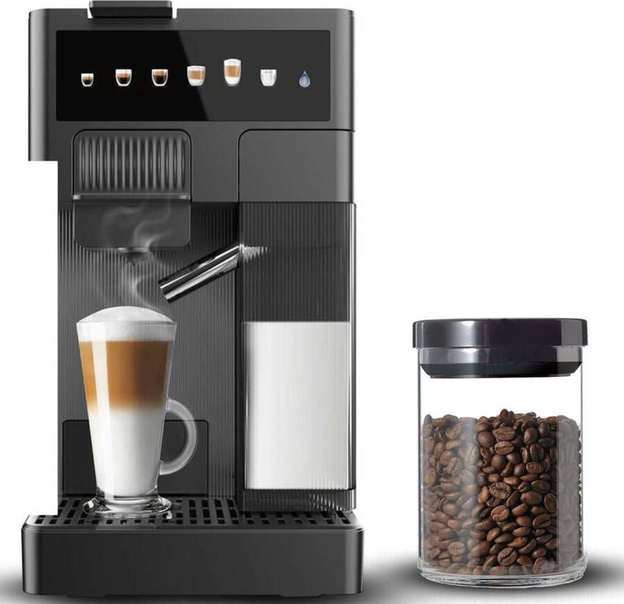 DailySupplies Espressomachine Koffiezetapparaat Koffiemachines Zwart - Foto 2