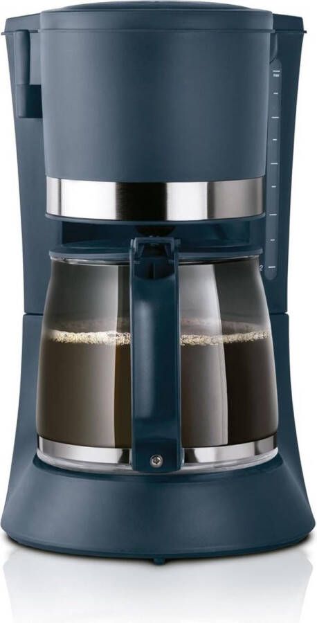 Dailysupplies Koffiezetapparaat met Thermoskan Koffiemachines Donkerblauw