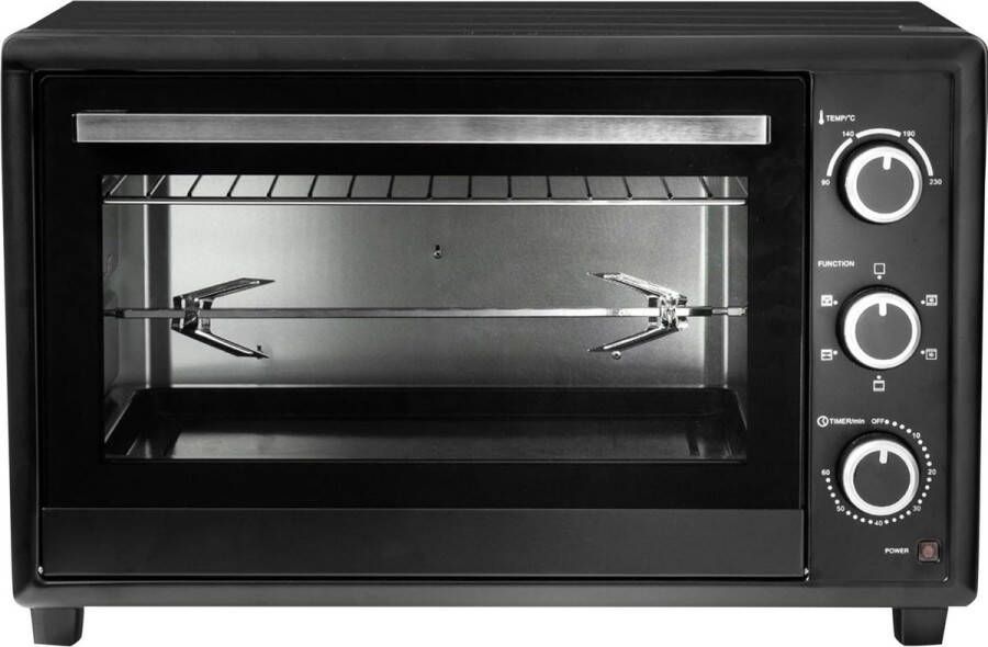 DailySupplies Mini Oven Vrijstaand Elektrische Oven 50L 1800W Zwart