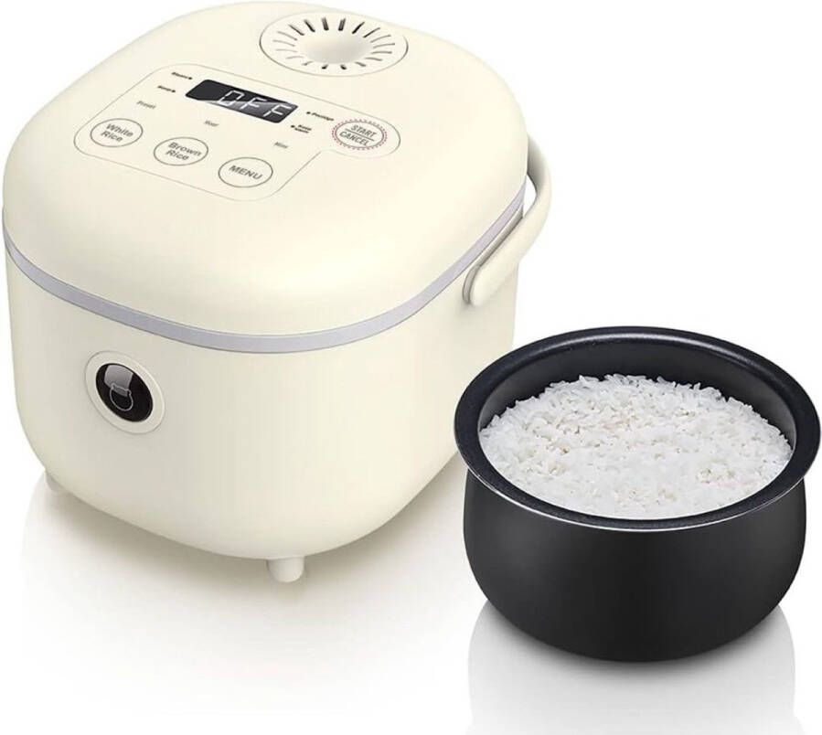 DailySupplies Rijstkoker met Stomer Multicooker Warmhoudfunctie Creme