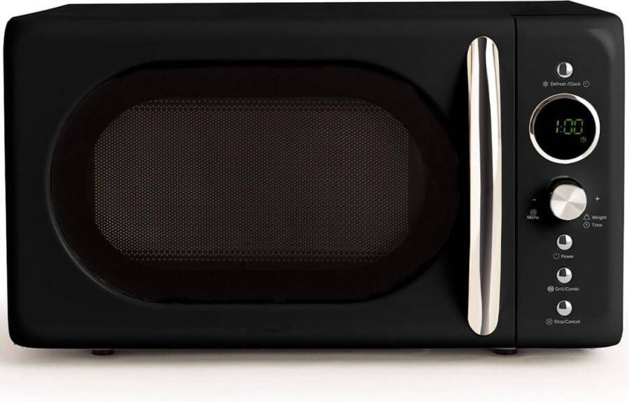 DailySupplies Combi Magnetron Combimagnetron Vrijstaand Heteluchtoven Inbouw Mogelijk 900W- Zwart