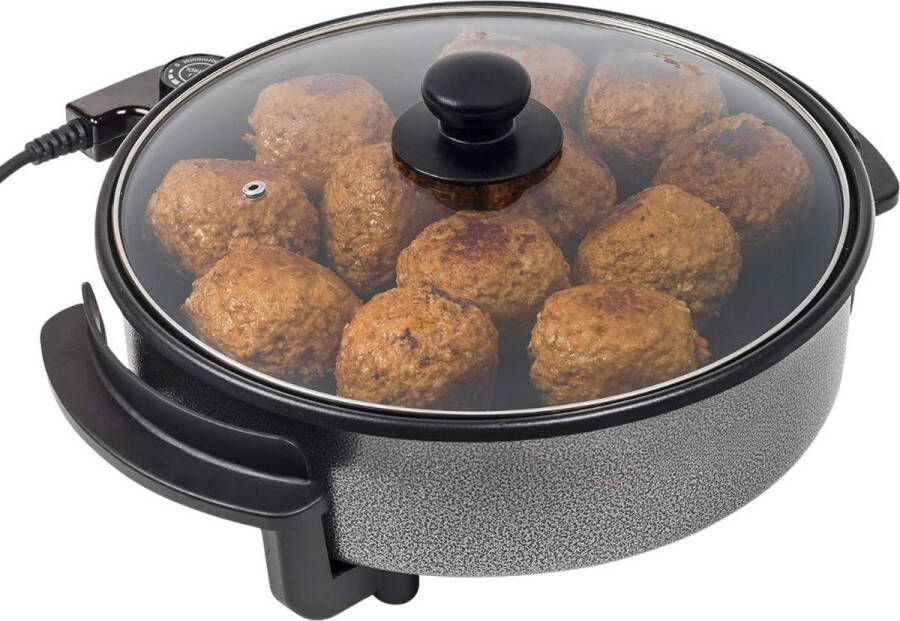 DailySupplies Dailysuppliess Elektrische Pan Party Pan Hapjespan Zwart